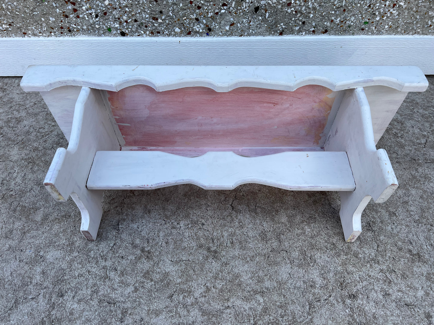 Garden Bench Solid Thick Wood 33 x 11 x 12 inch