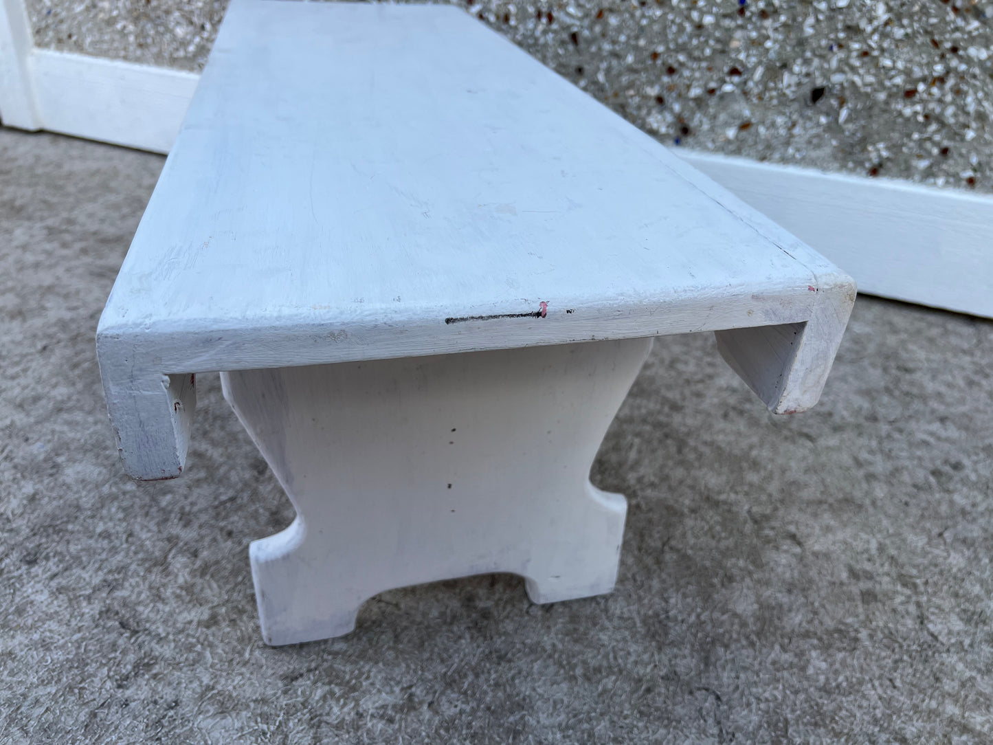 Garden Bench Solid Thick Wood 33 x 11 x 12 inch