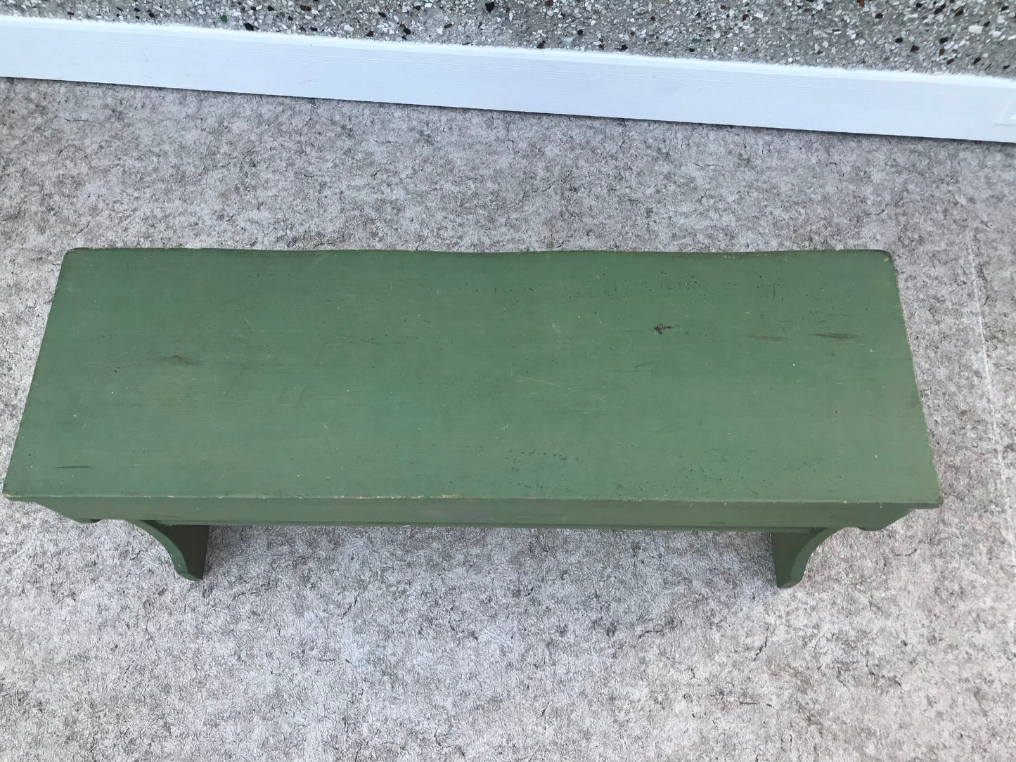 Garden Wood Bench 18 x 11 x 3 Solid Wood Well Made