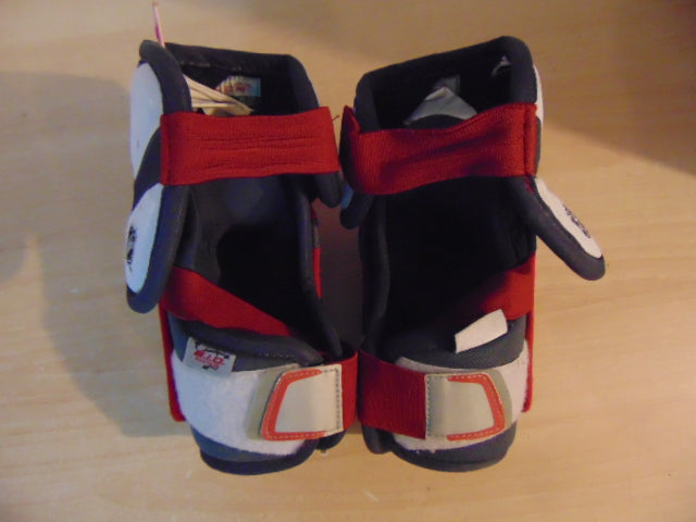 Hockey Elbow Pad Child Size Junior Large CCM Vibe Grey White Red As New