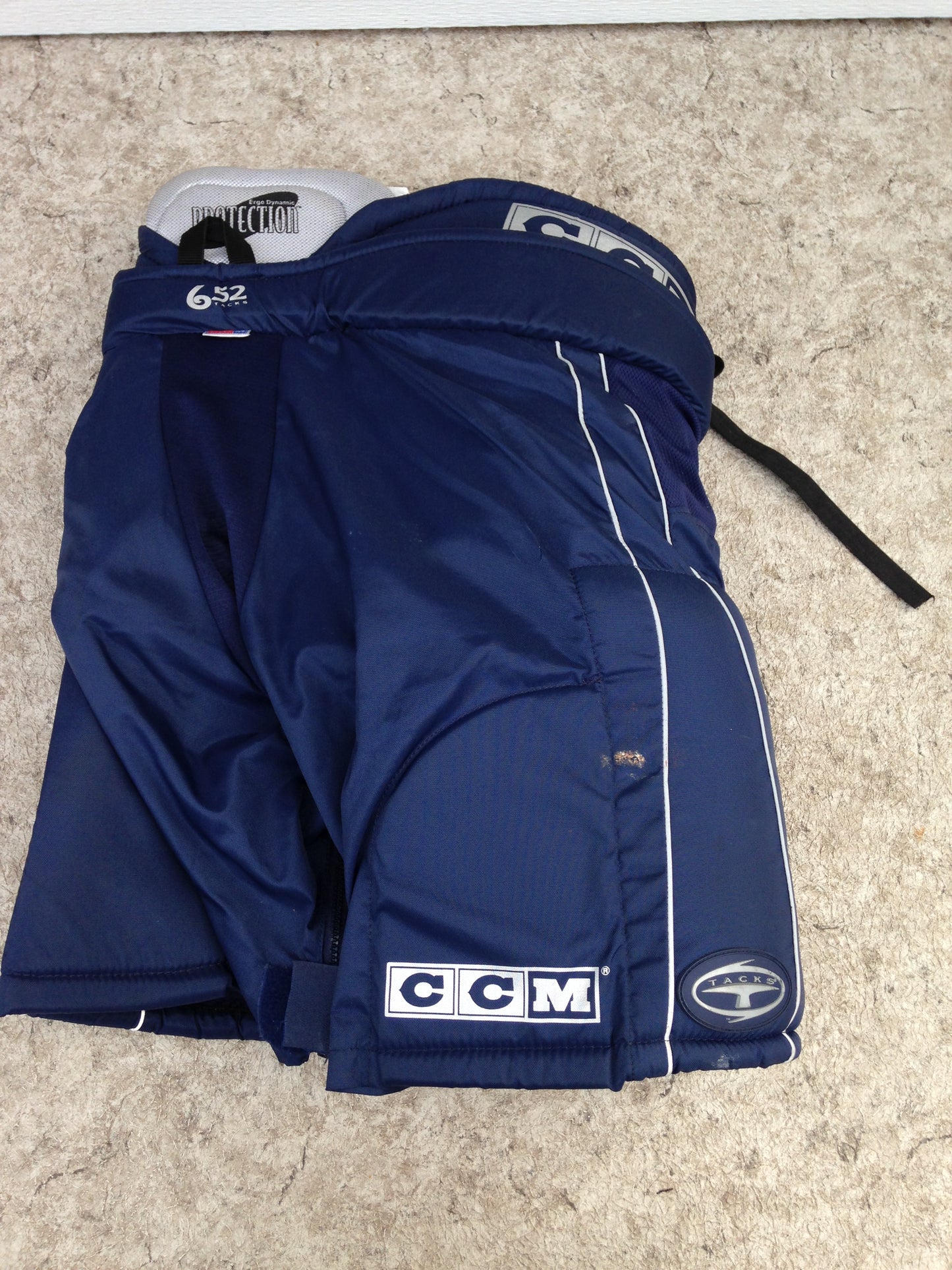 Hockey Pants Men's Size Large CCM Tacks 652 Twin Pad Blue Excellent