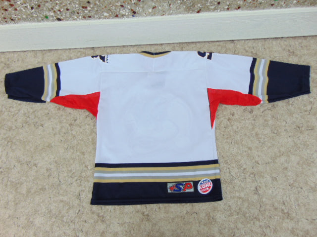 Hockey Jersey Child Size Junior 6-8 S-M Victoria Salmon Kings White Multi New Demo Model