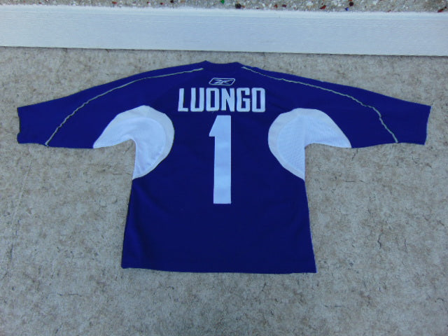 Hockey Jersey Child Size Junior 10-12 Reebok Vancouver Canucks Luongo Blue White As New