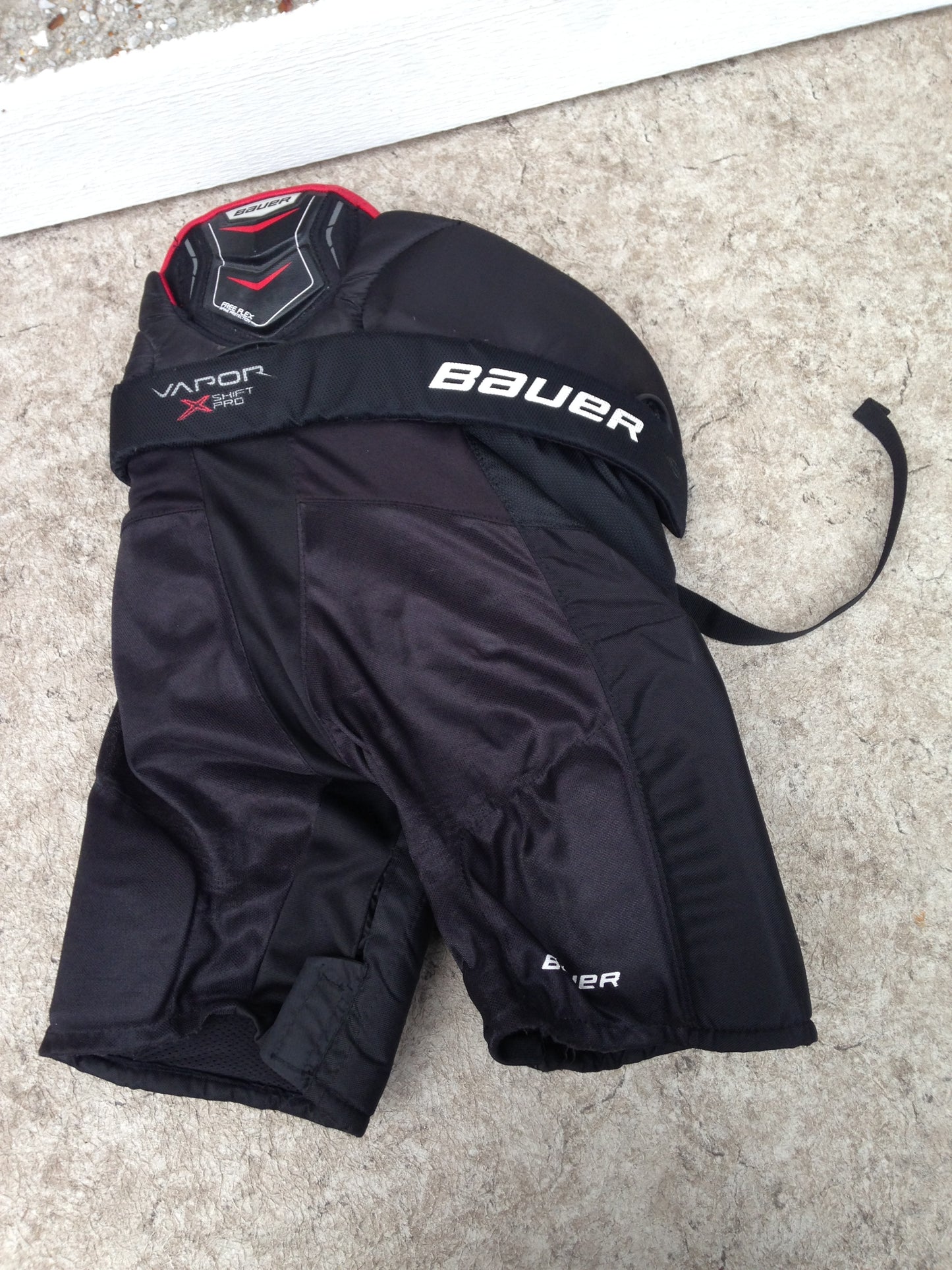 Hockey Pants Child Size Junior Large Bauer Vapor Free Flex Black Red Excellent