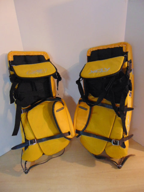 Hockey Goalie Pads Junior Size 27 inch Reebok 5K Gold Black As New