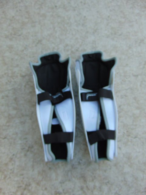 Hockey Shin Pads Men's Size 16 inch CCM U Fit 03 Excellent White Red Black