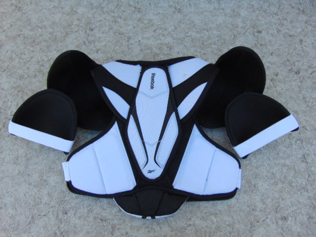 Hockey Shoulder Chest Pad Men's Size Medium Reebok 16K White Black Lime Excellent