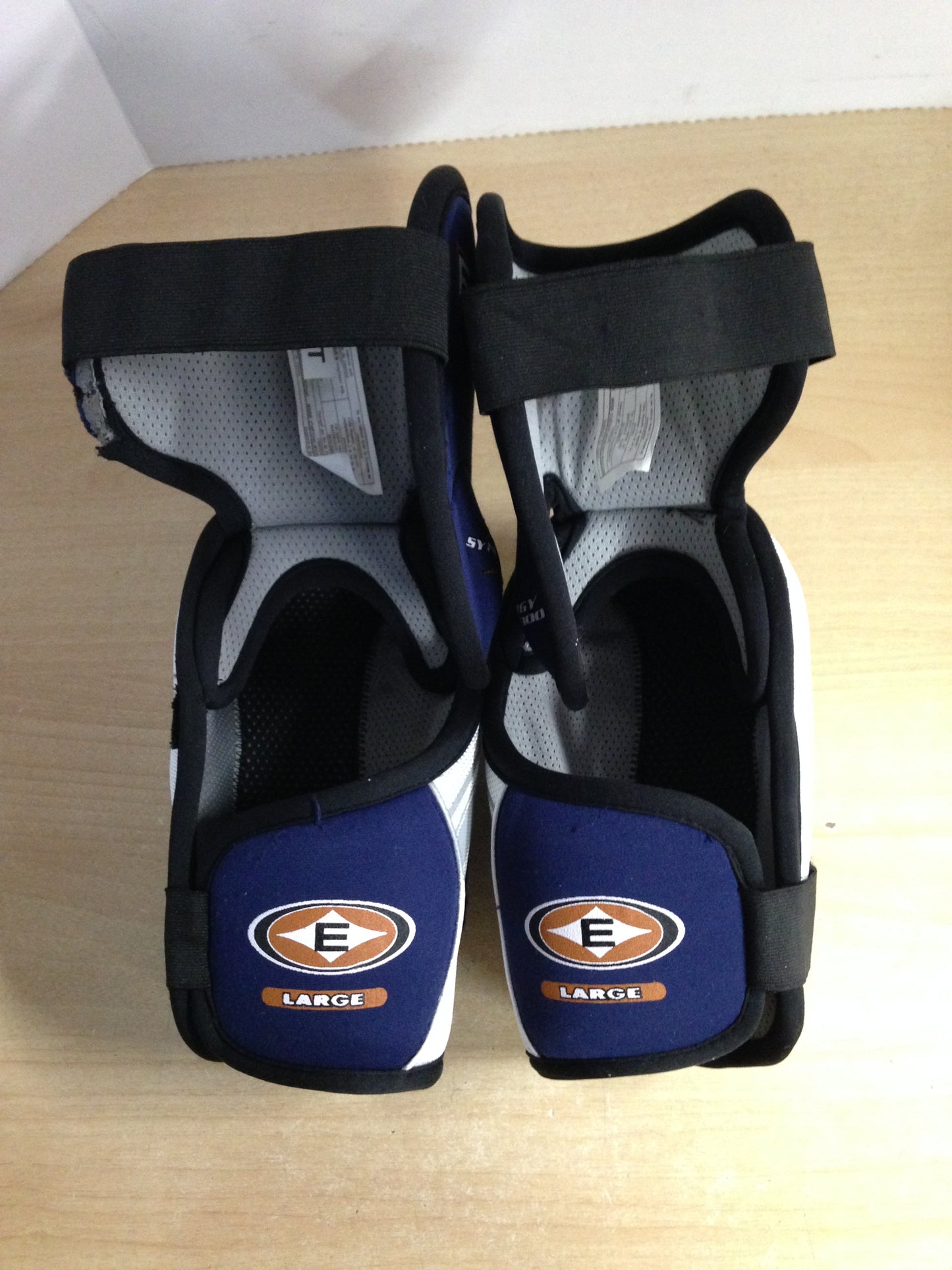 Hockey Elbow Pads Men's Size Large Easton Blue White