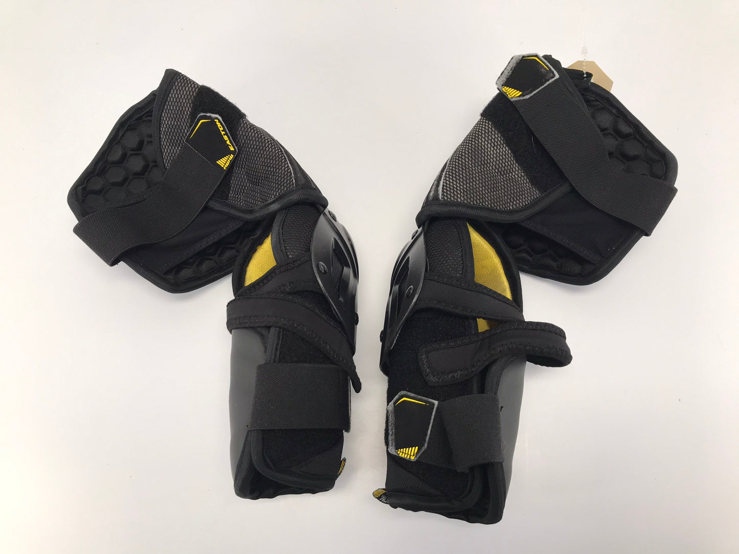Hockey Elbow Pads Men's Size Medium Easton Stealth Black Gold