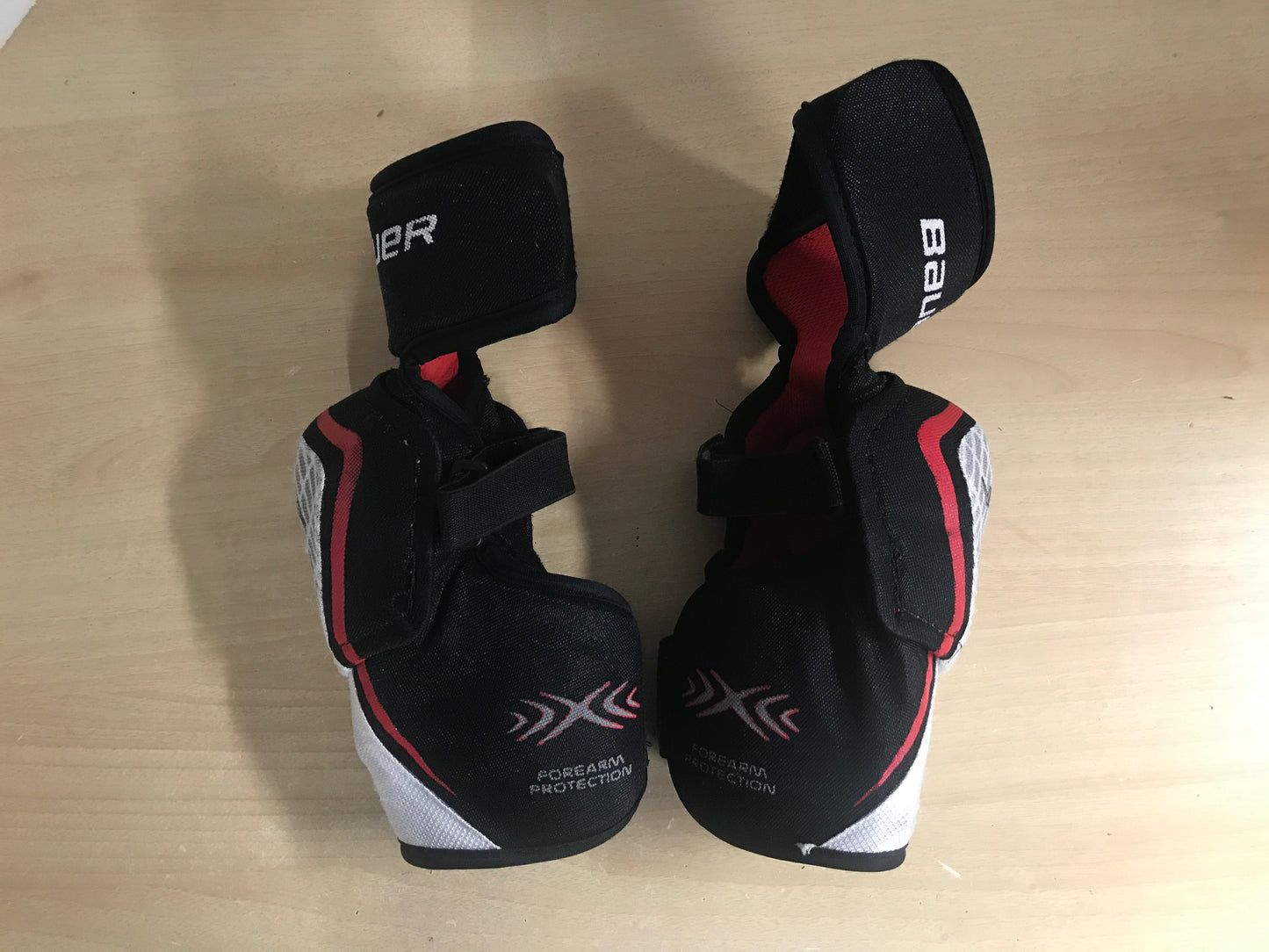 Hockey Elbow Pads Men's Size Small Bauer Vapor X,30 Black Red Excellent