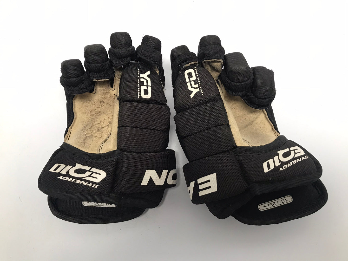 Hockey Gloves Child Size 10 inch Black White Easton