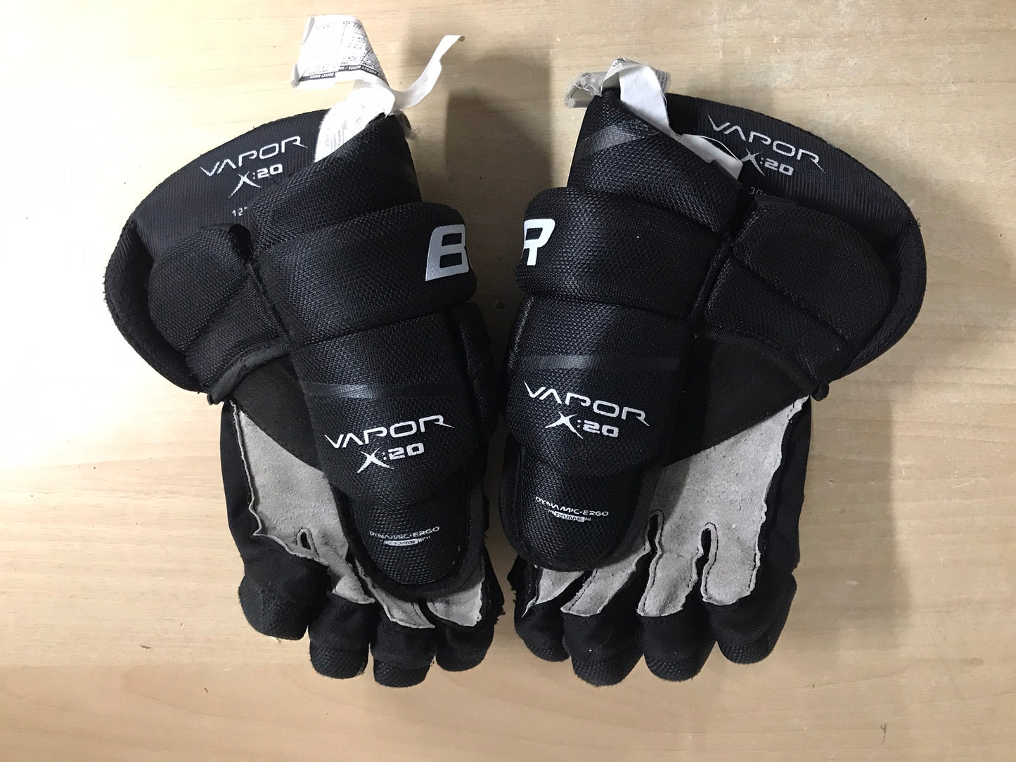 Hockey Gloves Child Size 12 inch Junior Bauer Vapor x.20 Black Excellent