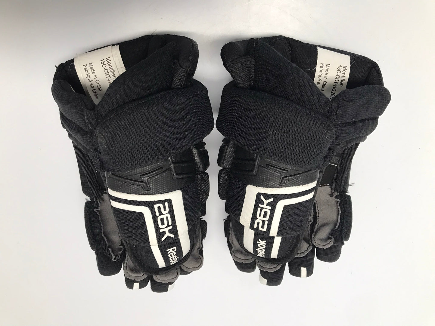Hockey Gloves Junior Size 12 Reebok Black Excellent
