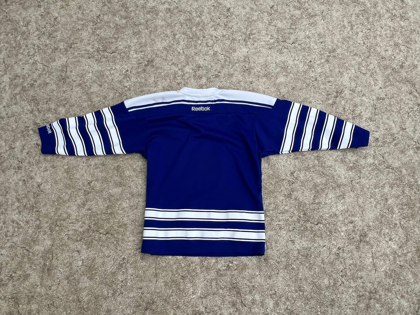 Hockey Jersey Child Size 4-7 Reebok Toronto Maple Leaf Blue White As New