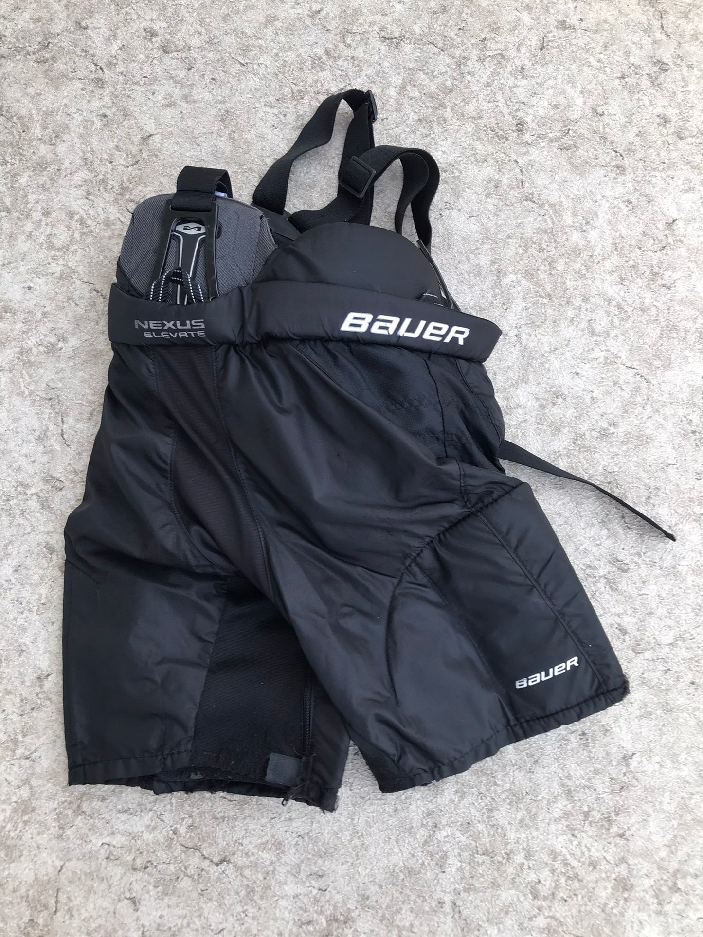 Hockey Pants Child Size Junior Large Bauer Nexus With Suspenders Minor Wear