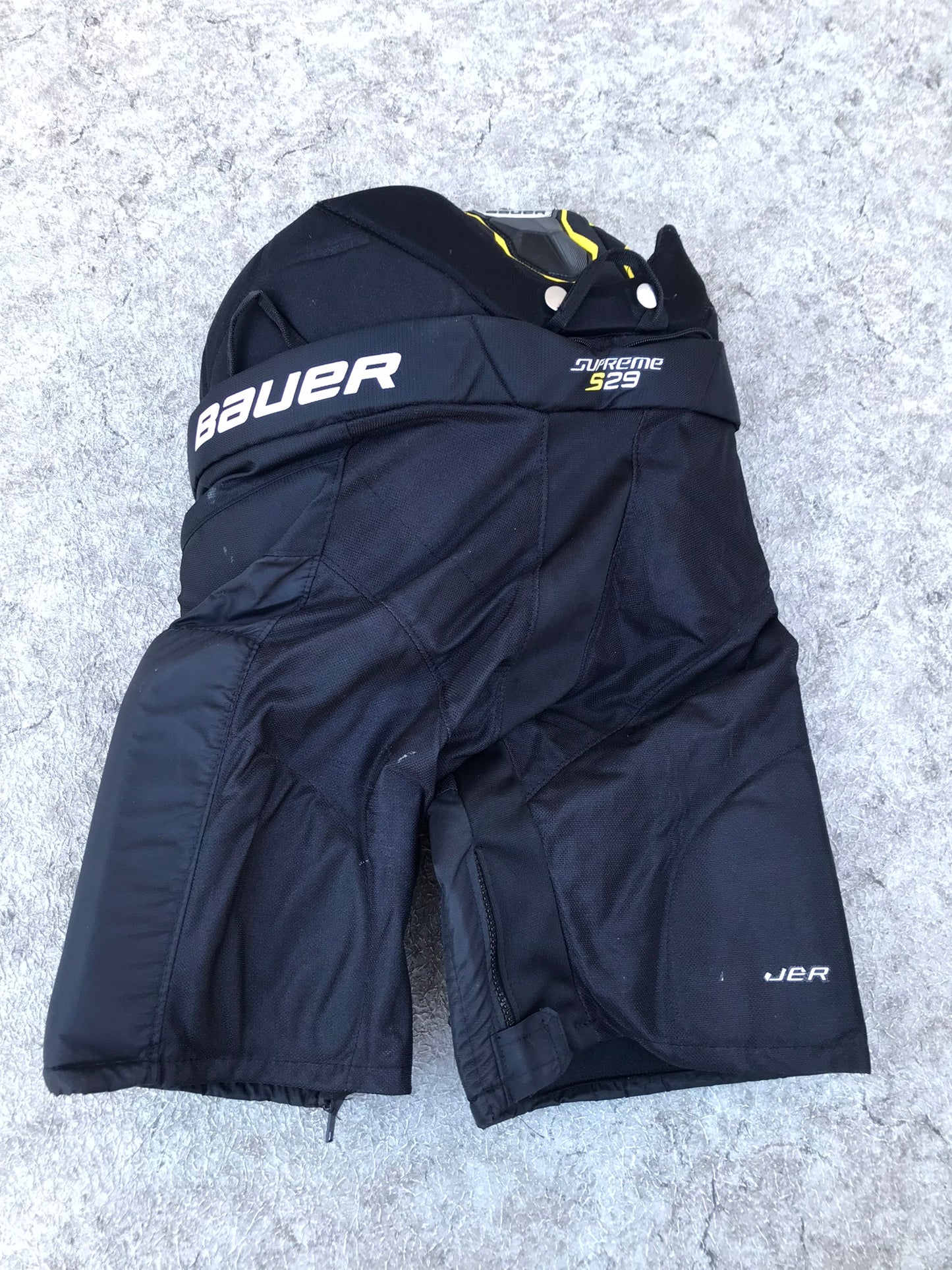 Hockey Pants Child Size Junior Large Bauer Supreme Thermo Black Lime Excellent