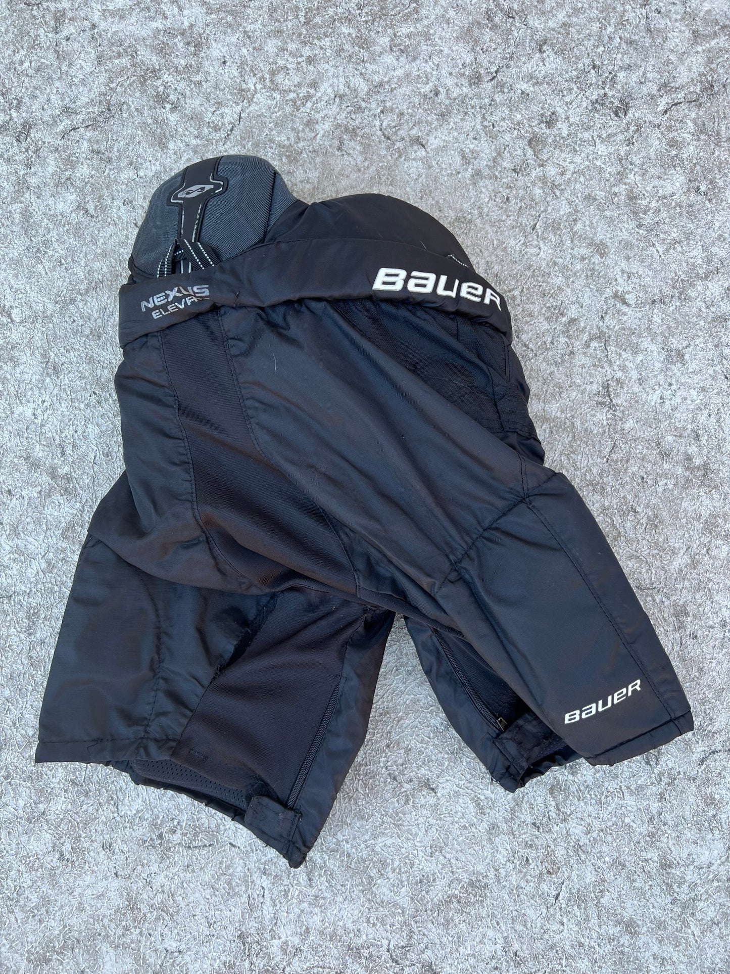 Hockey Pants Child Size Junior Medium Bauer Nexus Black Small Tear Easy Sew