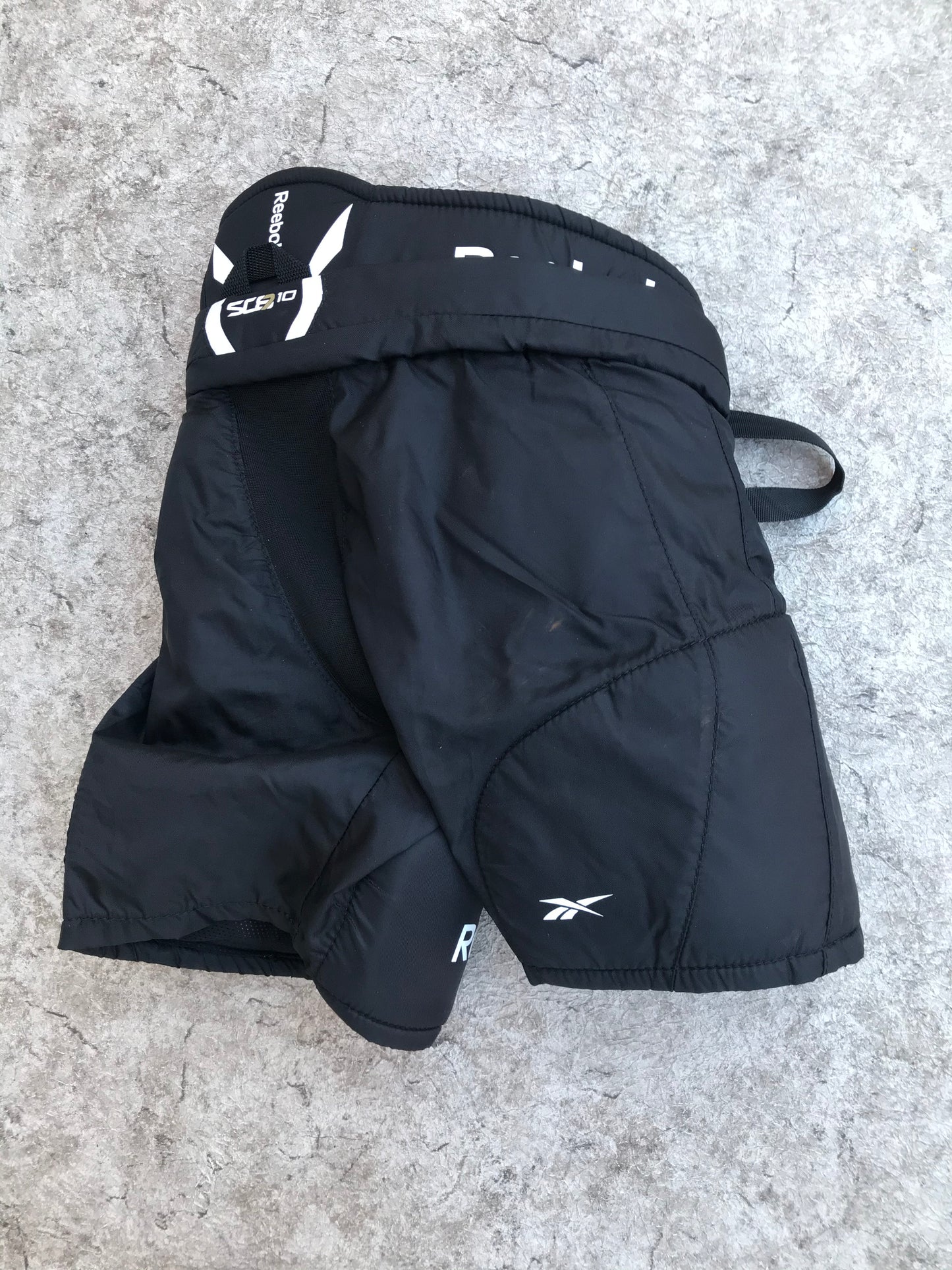 Hockey Pants Child Size Y Large 4-6 Reebok Black Lime Excellent