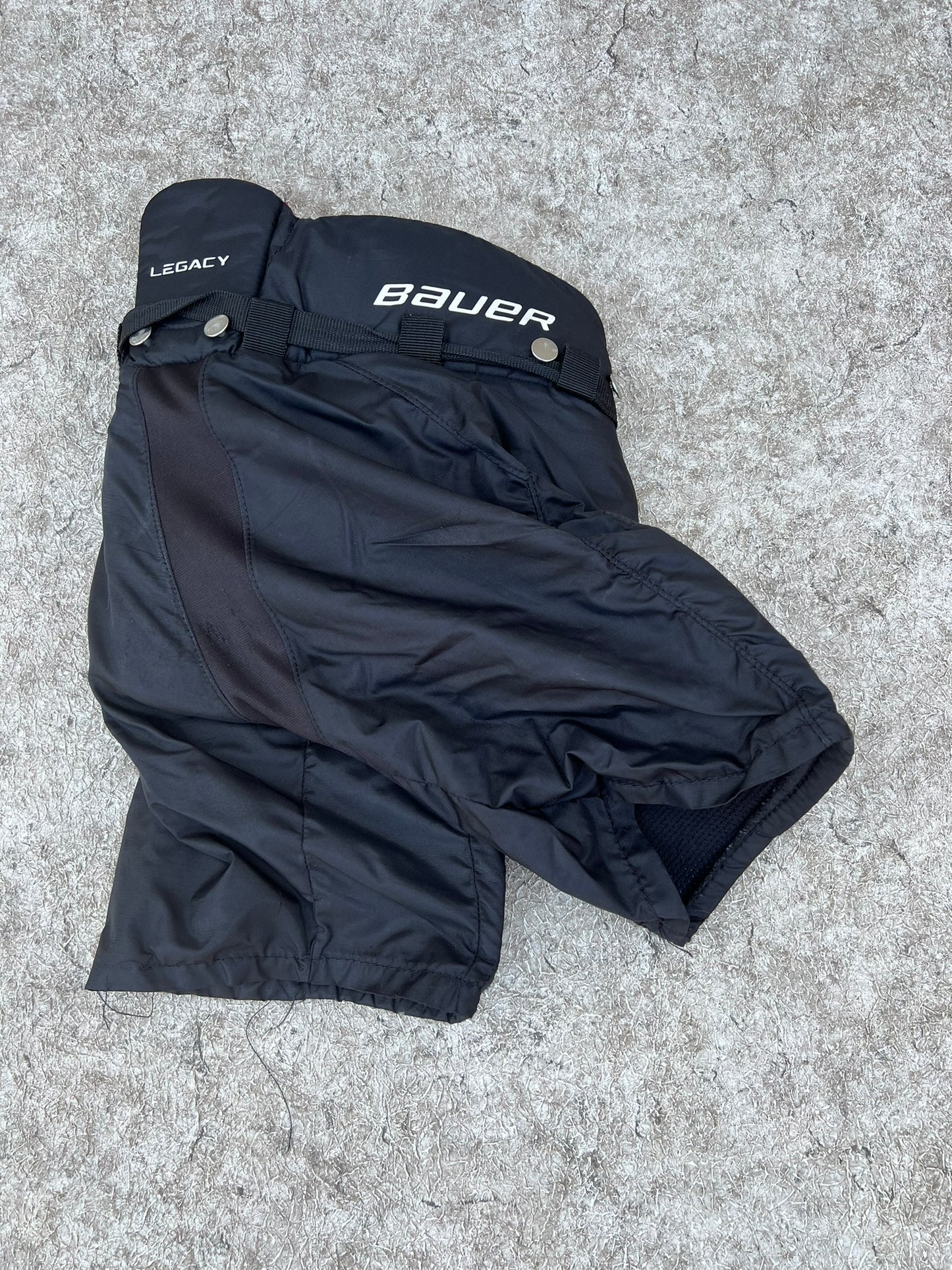 Hockey Pants Child Size Y Large Bauer Legacy Black Red Excellent