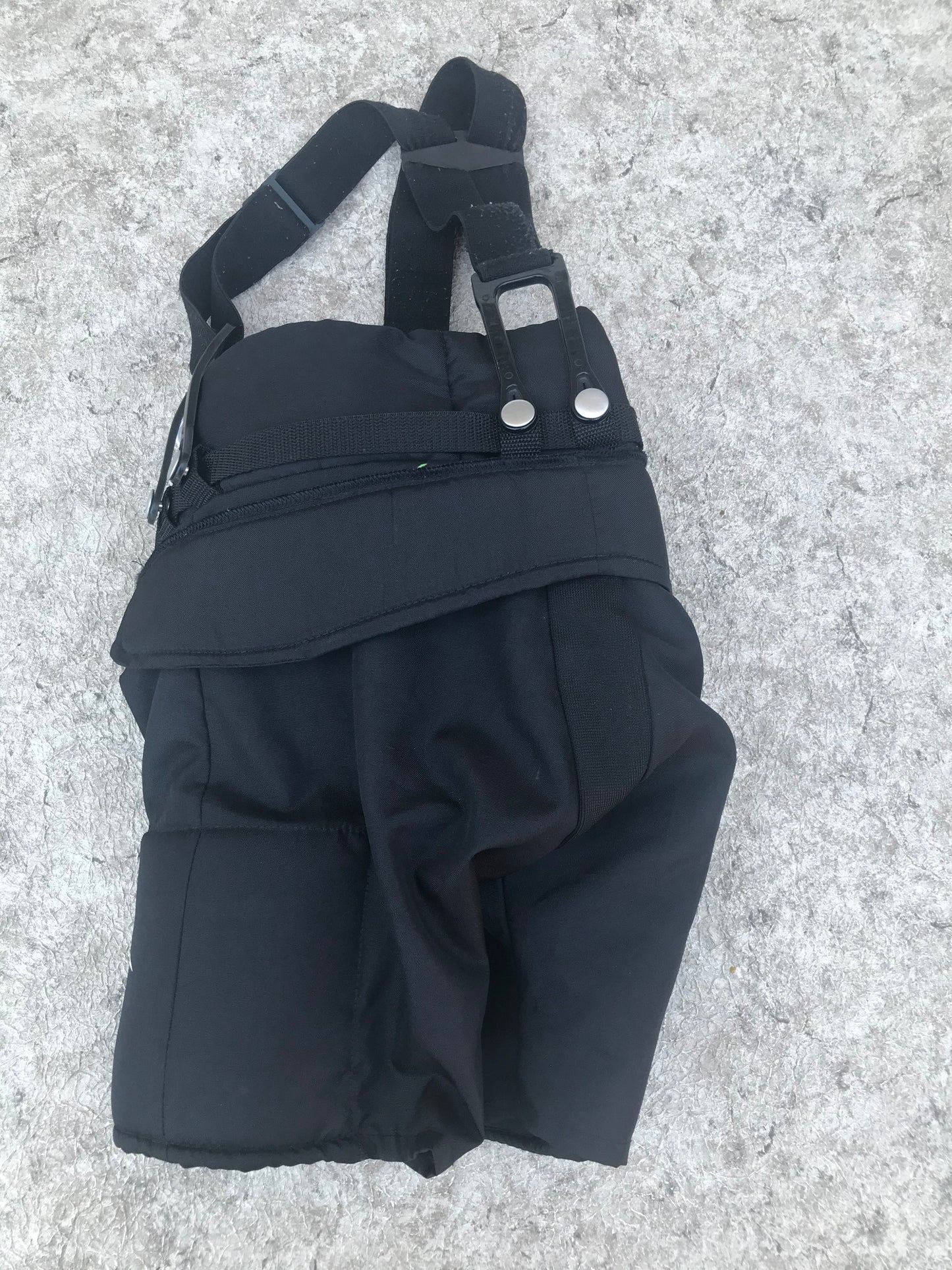 Hockey Pants Child Size Y Large Vic Black With Suspenders