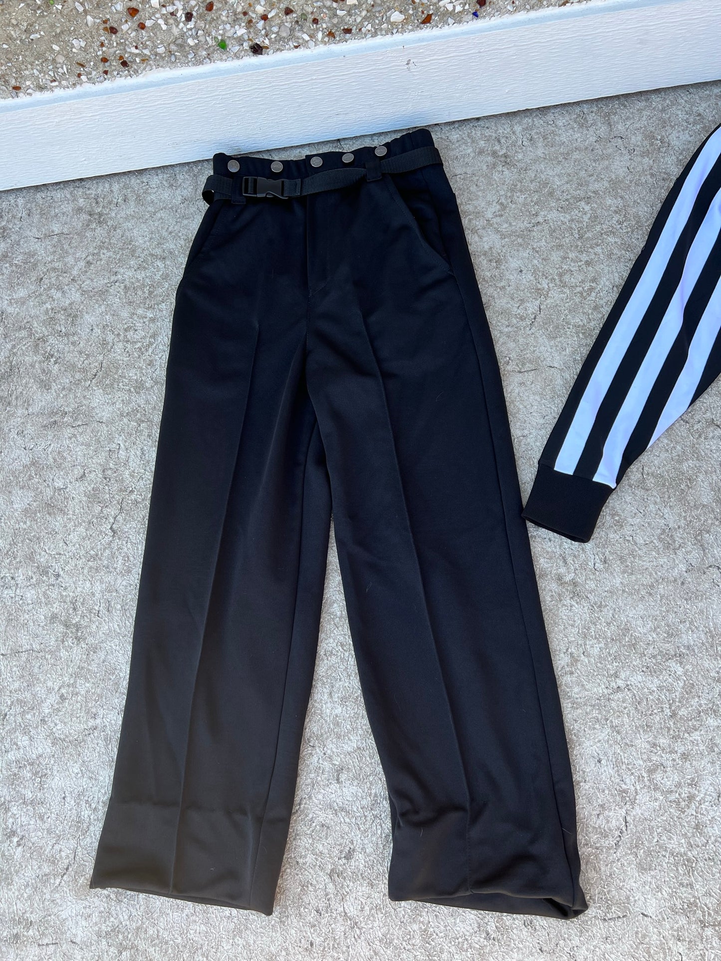 Hockey Referee Officiating B.C. Jersey and Pants Uniform CCM Adult X Small - Small As New Pants Are Hemmed and Can Come Down Excellent