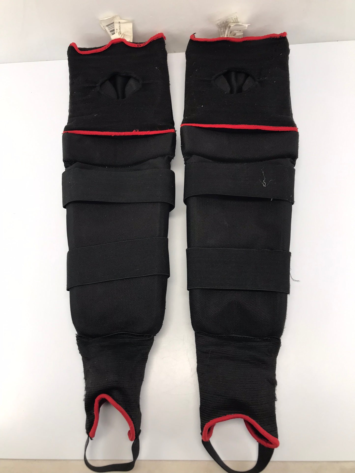 Hockey Shin Pad Ball Hockey Men's Size 14 CCM Quicklite Black Red As New