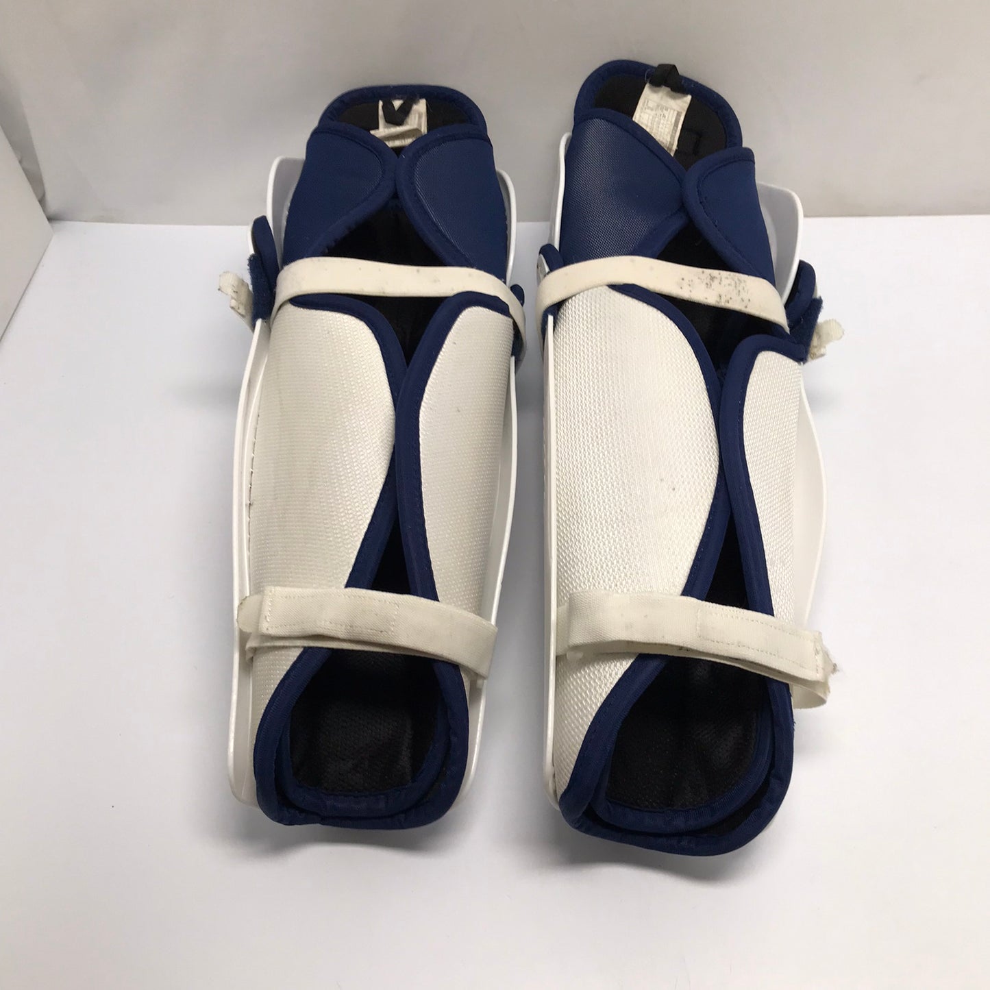 Hockey Shin Pads Men's Size 16 inch Nike White Blue Orange