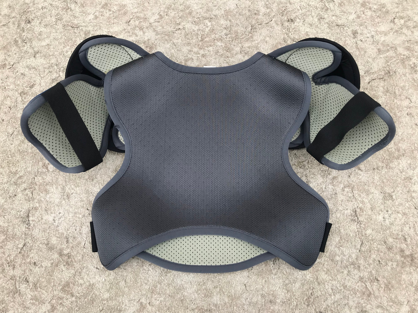 Hockey Shoulder Chest Pad Men's Size Large CCM Supra Black Grey Blue Excellent