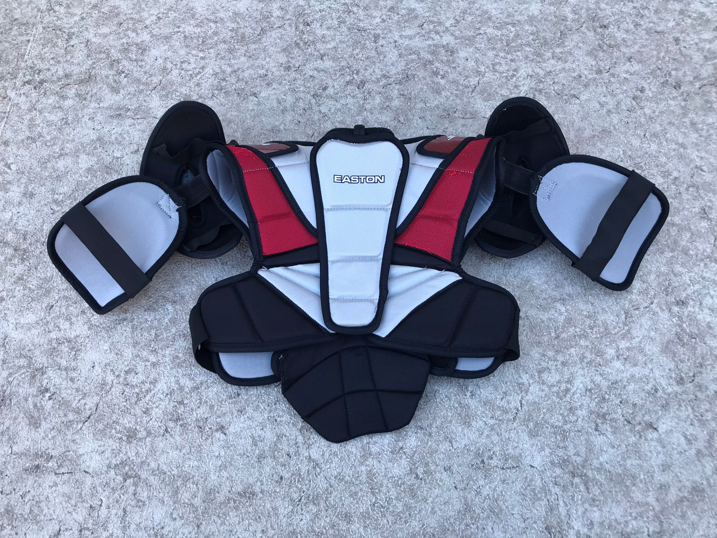 Hockey Shoulder Chest Pad Men's Size Medium Easton Stealth Back Red Grey