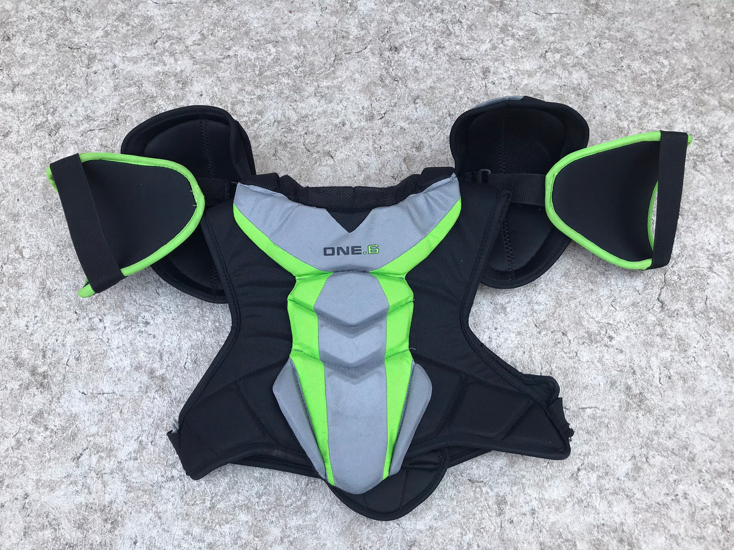 Hockey Shoulder Chest Pad Men's Size Small Bauer Supreme One.6 Black Green Excellent