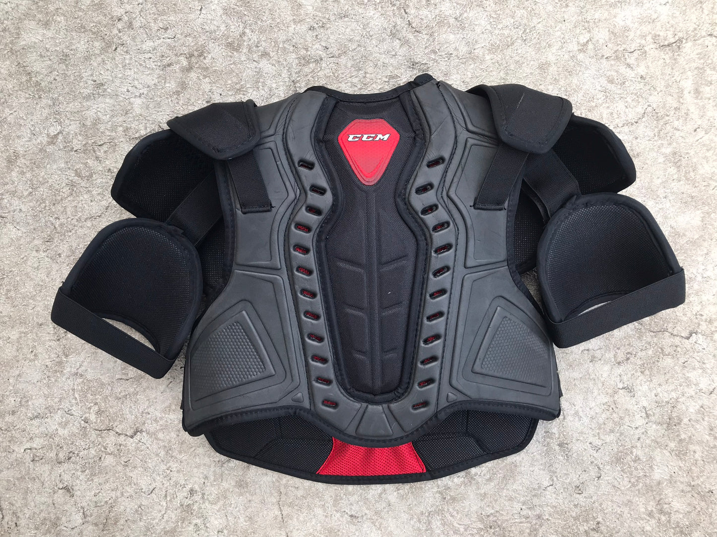 Hockey Shoulder Chest Pad Men's Size Small CCM RBZ Black Red As New