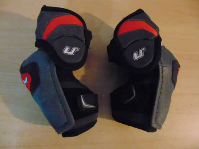 Hockey Elbow Pads Child Size Junior Medium CCM U Grey Red Excellent