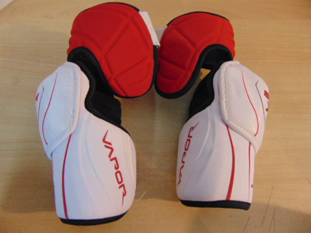 Hockey Elbow Pads Men's Size Large Bauer 800 White Red