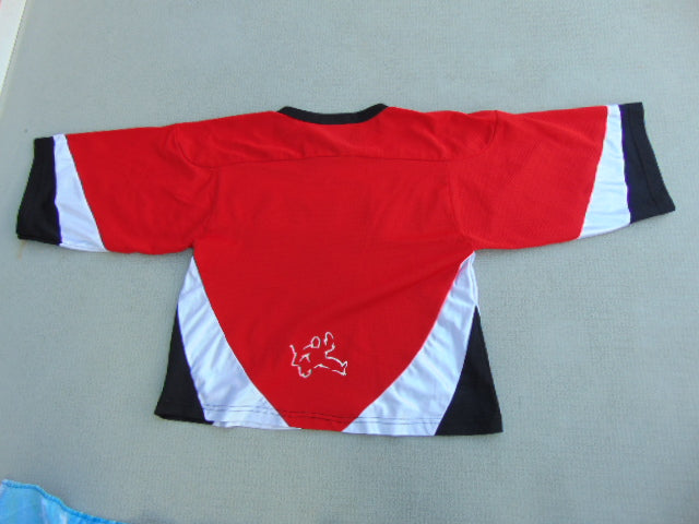 Hockey Goalie Jersey Child Size Youth Large Vaughn Red White Black Age 6