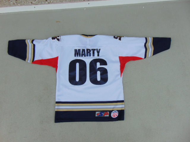 Hockey Jersey Child Size 10-12 Salmon Kings Autographed by Marty Mint
