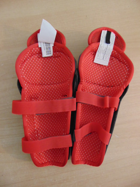 Hockey Shin Pads Child Size 9 inch CCM Top Prospect Red Grey NEW Demo Model