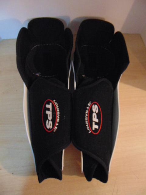 Hockey Shin Pads Men's Size 16 inch TPS Louisville Excellent Black White