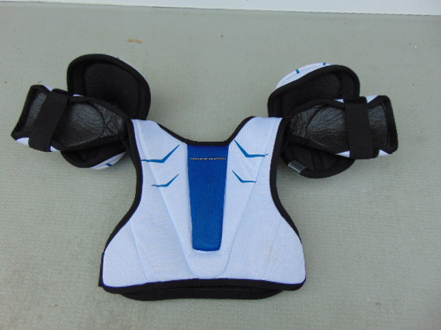 Hockey Shoulder Chest Pad Child Size Junior Medium Ages 6-8 Sherwood Blue White Black