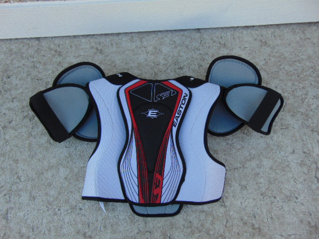Hockey Shoulder Chest Pad Men's Size Small Easton Stealth Black Red White