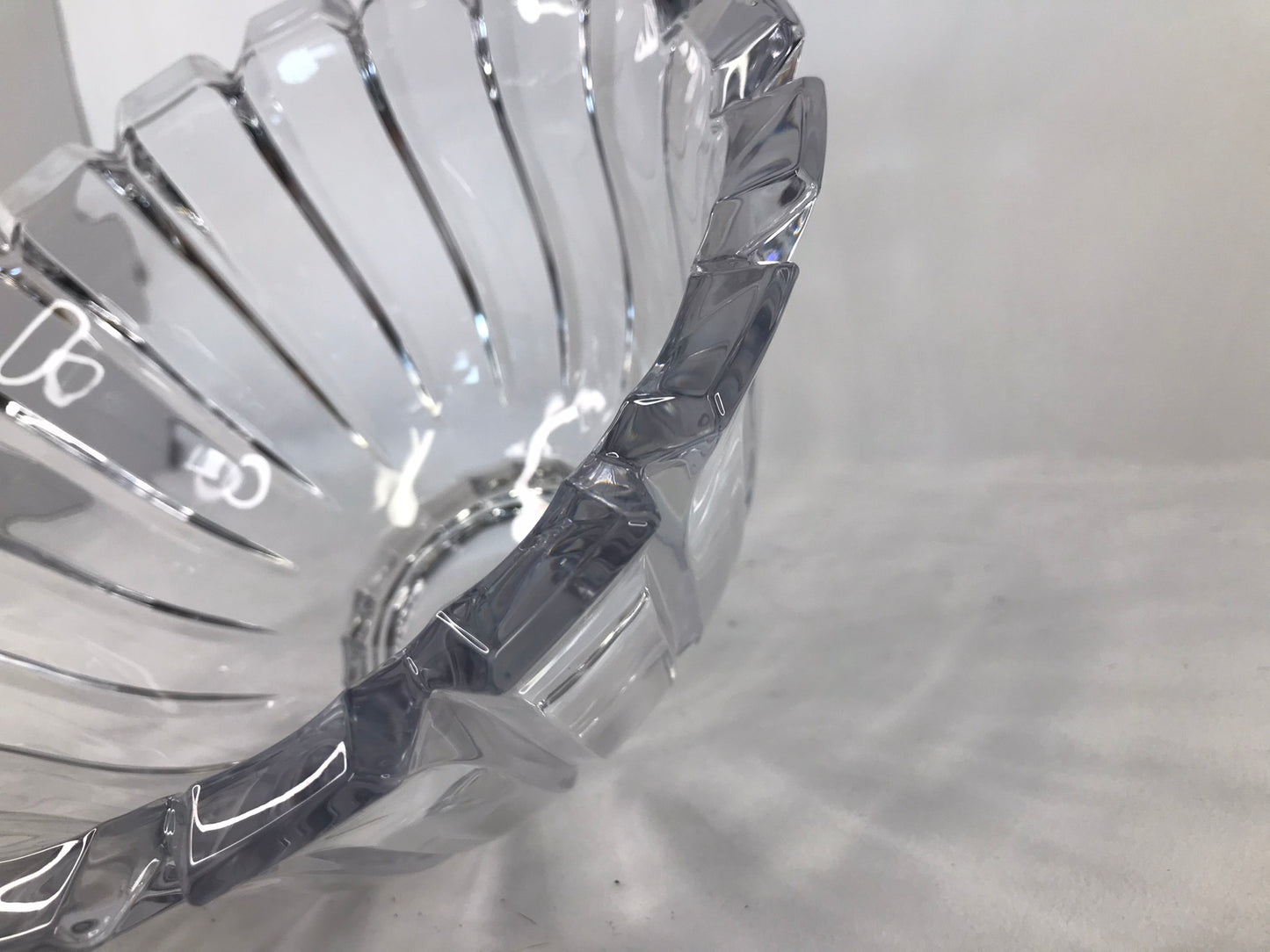 Home and Cottage Large Cut Glass Crystal Bowl Thick and Heavy 10 x 5 inch NEW Perfect