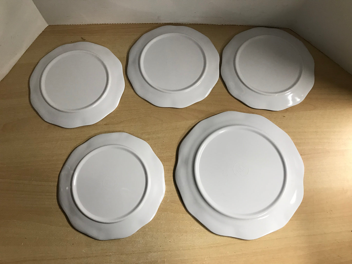 Home and Cottage New Pier 1 Melamine BPA free Dishwasher Safe Floral Cake Plate and Side Plates 11 and 9 inch