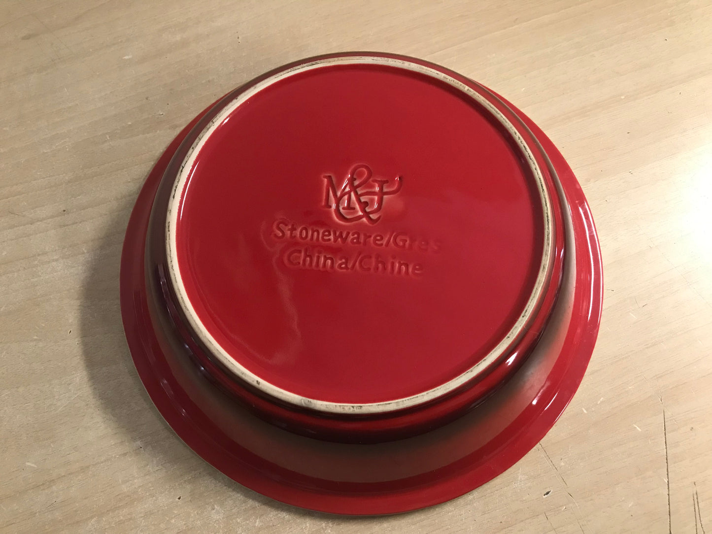Home and Cottage Red Stoneware Pie Plate 10 inch New Unused