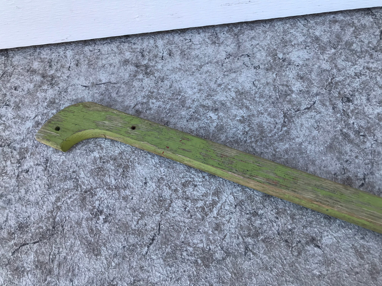 Home and Cottage Vintage Garden Art Old Hang Up Pole With Large Metal Cutter Great For Hanging With Plant Off It 44 inch