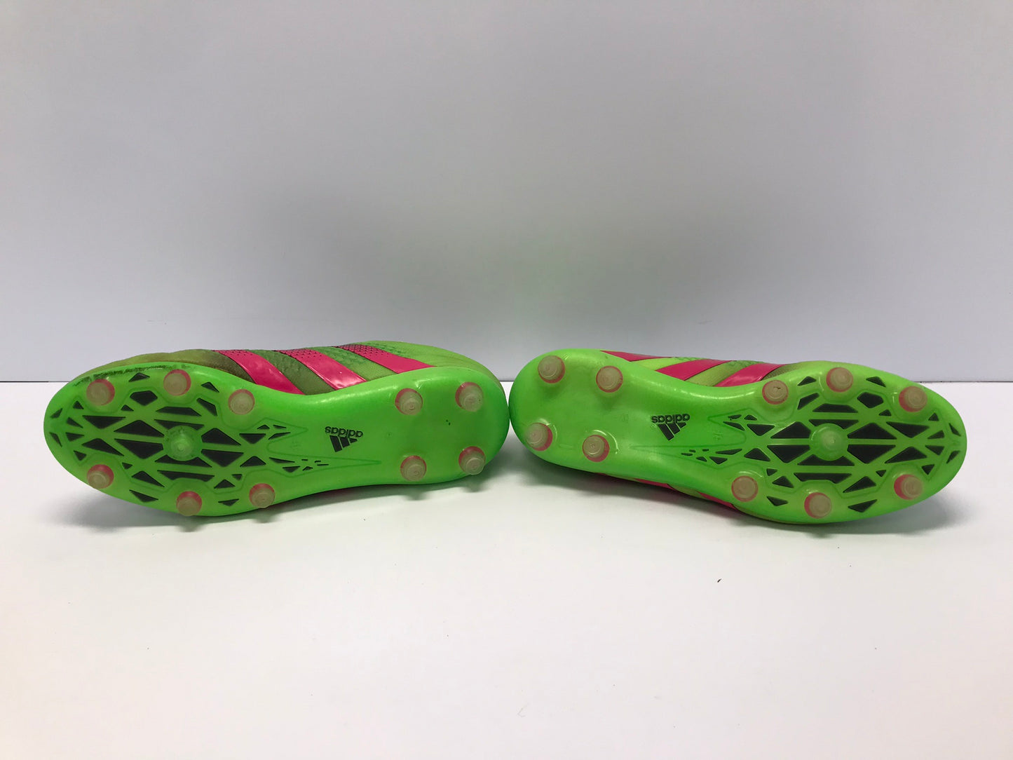 Soccer Shoes Cleats Child Size 5 Adidas Lime Fushia Slipper Foot