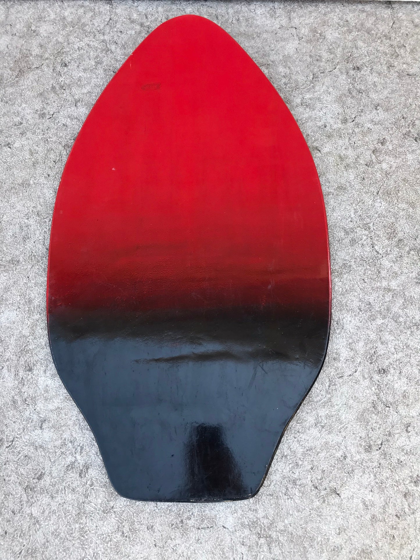 Surf SkimBoard Black Red Wood Fantastic Quality 35 x 20 inch