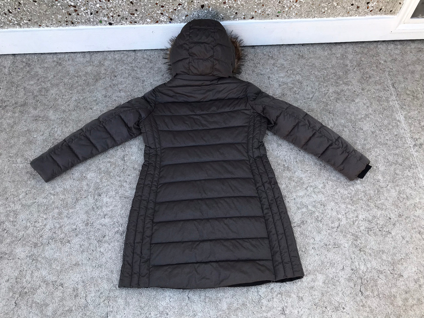 Winter Coat Ladies Size Large Etage Denmark Stretch Full Length Parka NEW