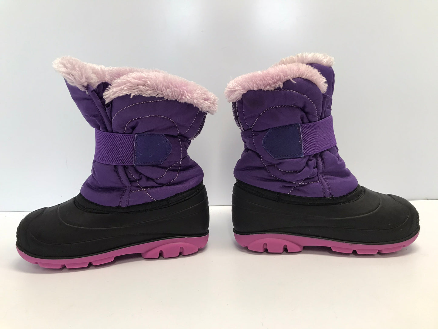 Winter Boots Child Size 10 Toddler Kamik Purple With Faux Fur