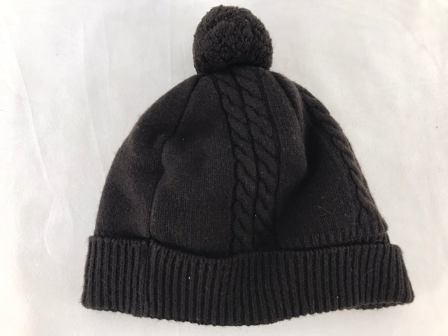 Winter Hat Ladies Size Medium Canada Goose Knit Toque 100% Merino Wool Cocoa Brown As New