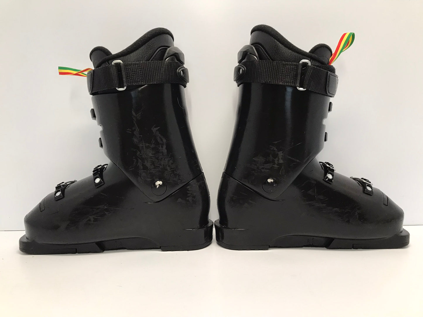 Ski Boots Mondo Size 23.5 Men's Size 5 Ladies Size 6 275 mm Rossignol Black And Striped Excellent