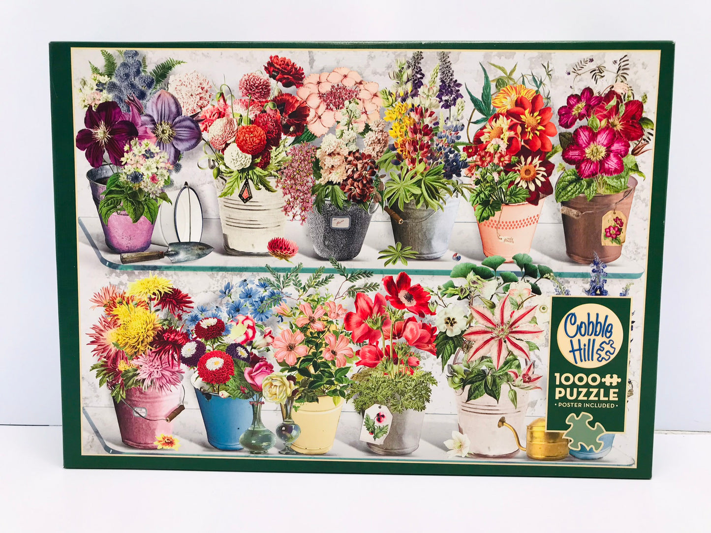 Jigsaw Puzzle Cobble Hill 1000 Pc Beaucoup Bouquet Flowers Excellent